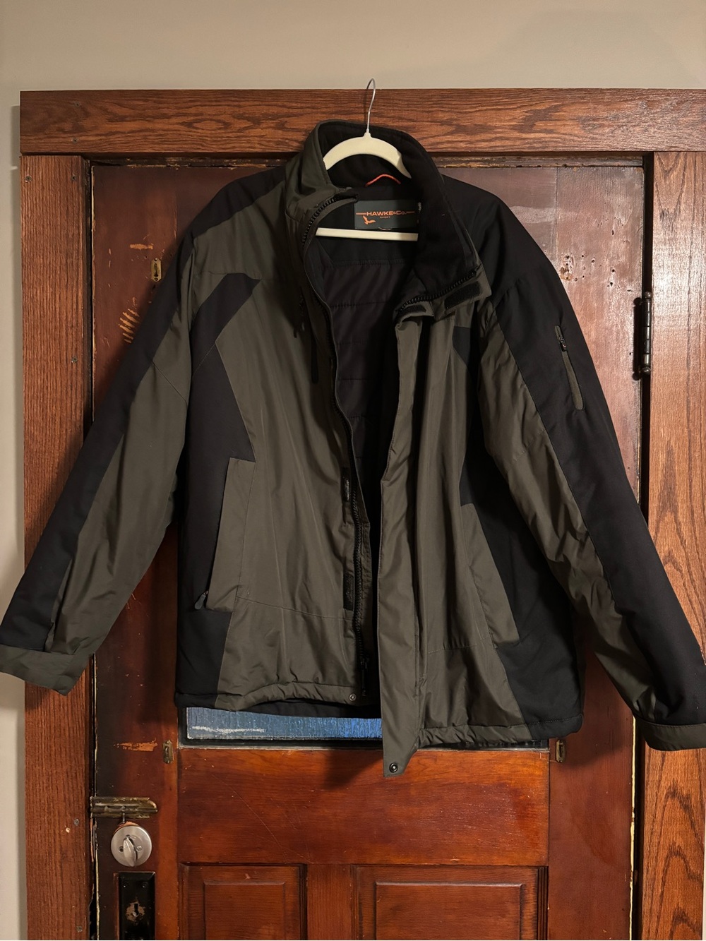 Hawke & Co Olive and Black Performance Jacket
